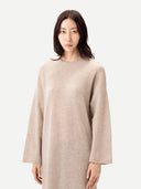 Langes Kaschmir-Strickkleid Warmes Gray - Gobi Cashmere