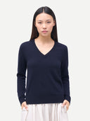 Mongolischer Kaschmir-V-Ausschnitt-Pullover | GOBI Cashmere