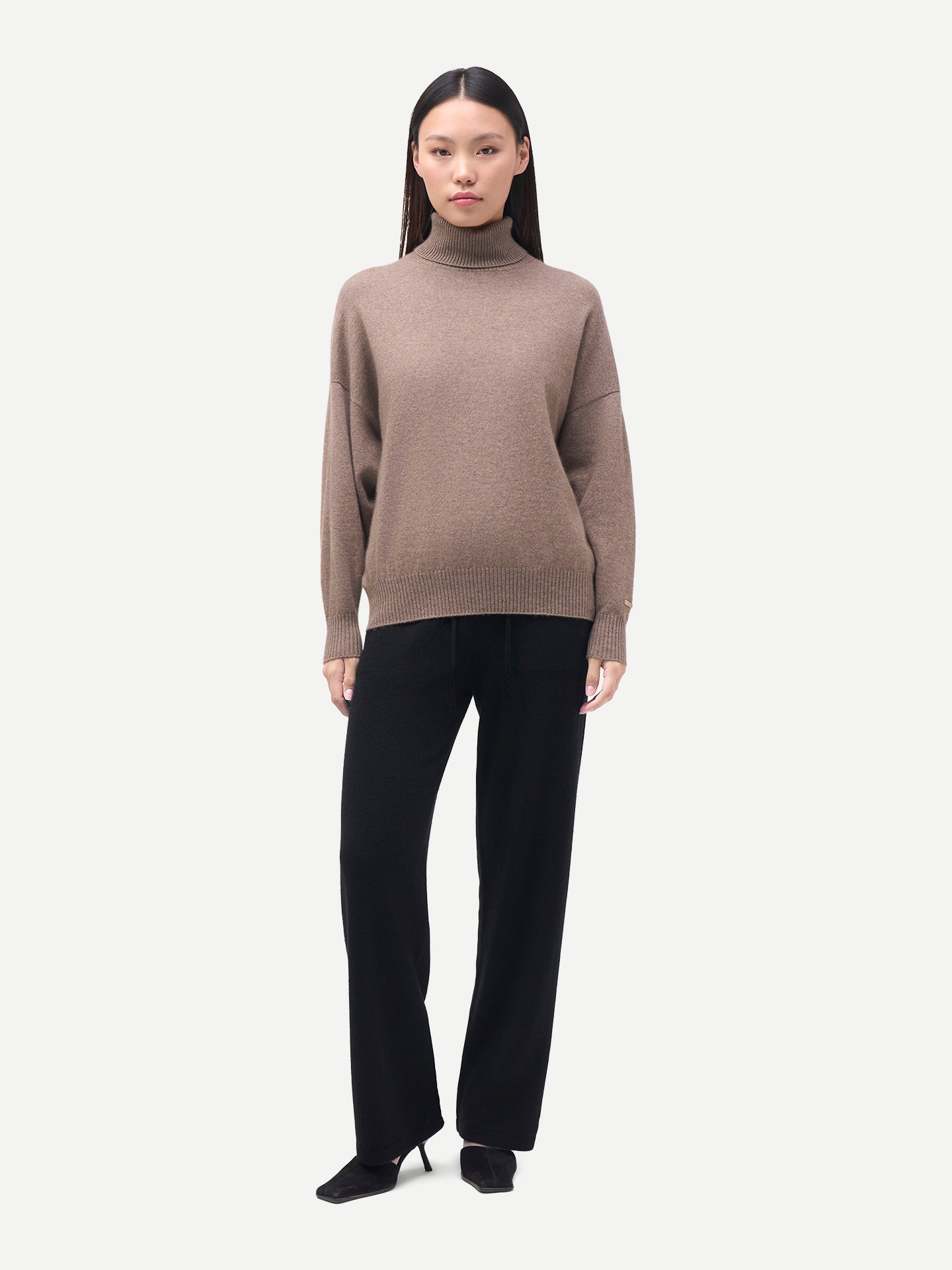 Damen Kaschmir Rollkragenpullover