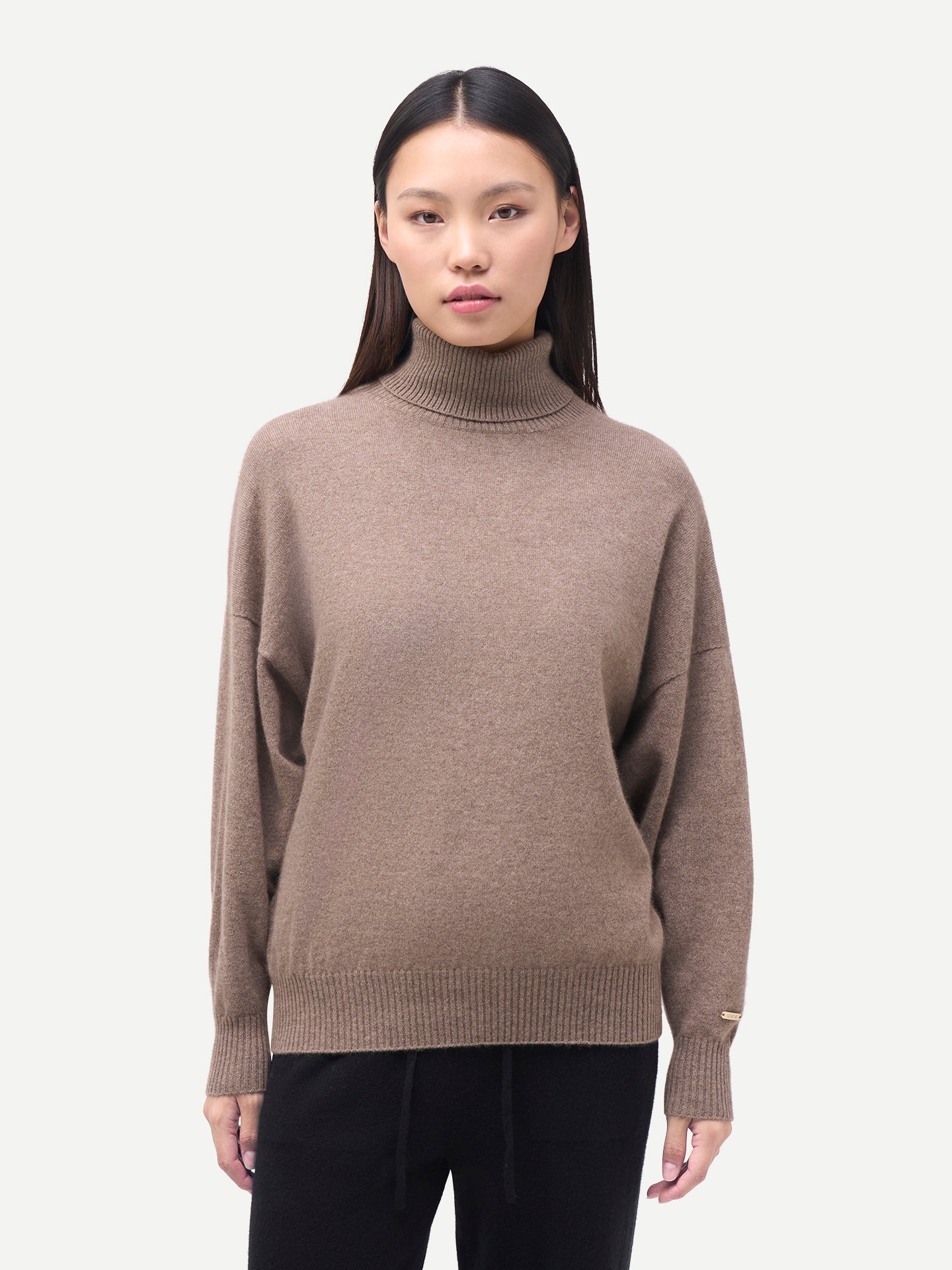 Damen Kaschmir Rollkragenpullover