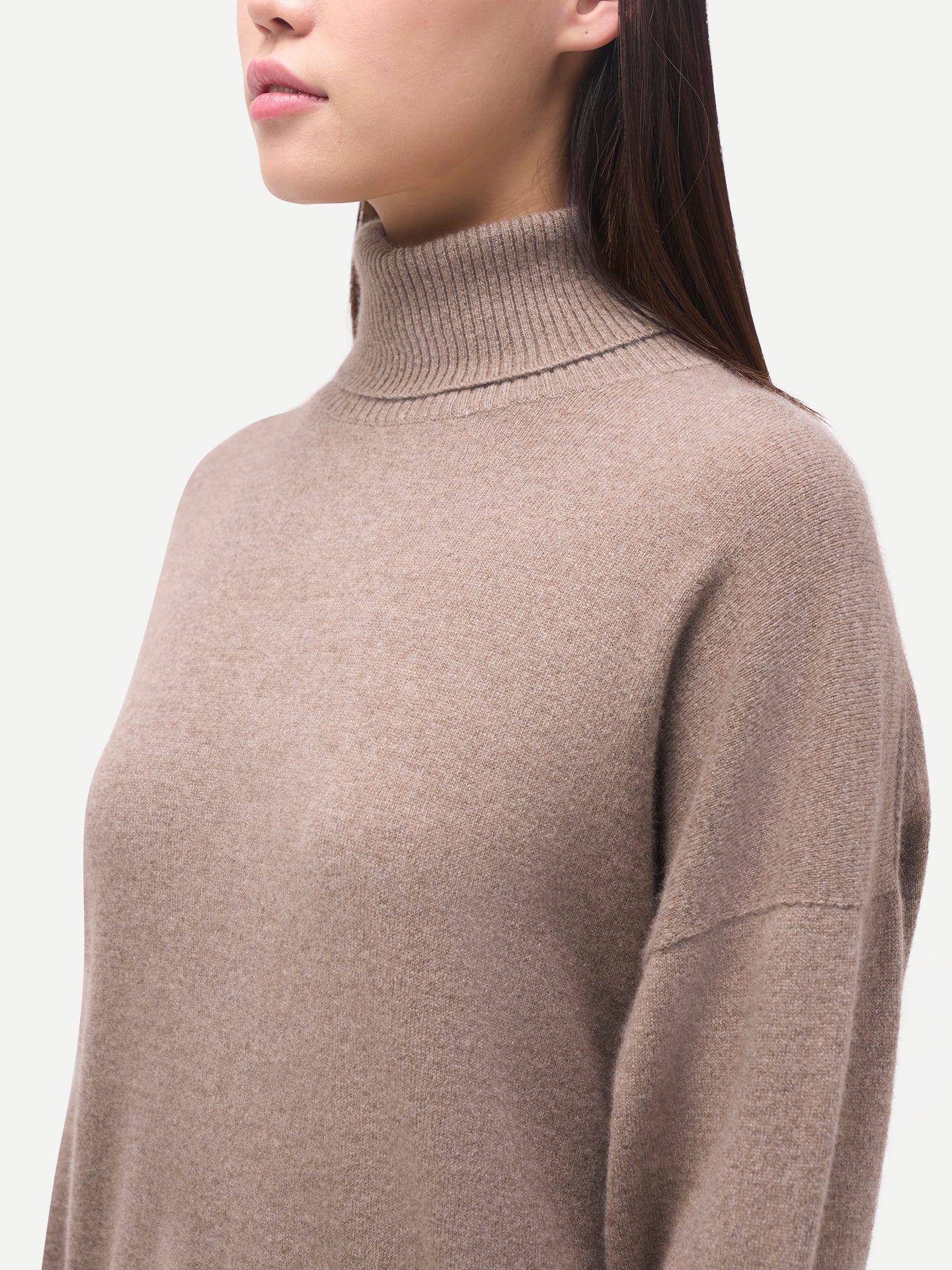 Damen Kaschmir Rollkragenpullover