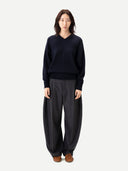 Kaschmirhose Damen mit Barrel-Bein | GOBI Cashmere