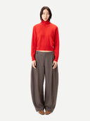 Kaschmir-Pullover mit Doppellkragen Fiery Red - Gobi Cashmere #color_fiery-red
