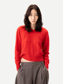 Kaschmir-Pullover mit Doppellkragen Fiery Red - Gobi Cashmere #color_fiery-red