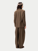 Damen Doppelreihiger Kaschmir Blazer | GOBI Cashmere #color_sepia