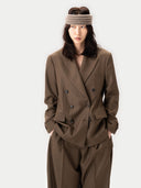 Damen Doppelreihiger Kaschmir Blazer | GOBI Cashmere