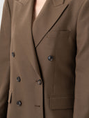 Damen Doppelreihiger Kaschmir Blazer | GOBI Cashmere #color_sepia
