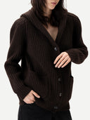 Kaschmir-Cardigan Damen mit breiten Schultern | GOBI