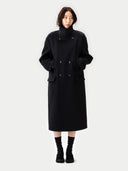 Unisex Kaschmir Trenchcoat Schwarz - Gobi Cashmere