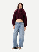 Kaschmir-Cape-Schal Burgundy - Gobi Cashmere