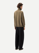 Unisex Kaschmir-Pullover mit hohem Kragen Aloe - Gobi Cashmere