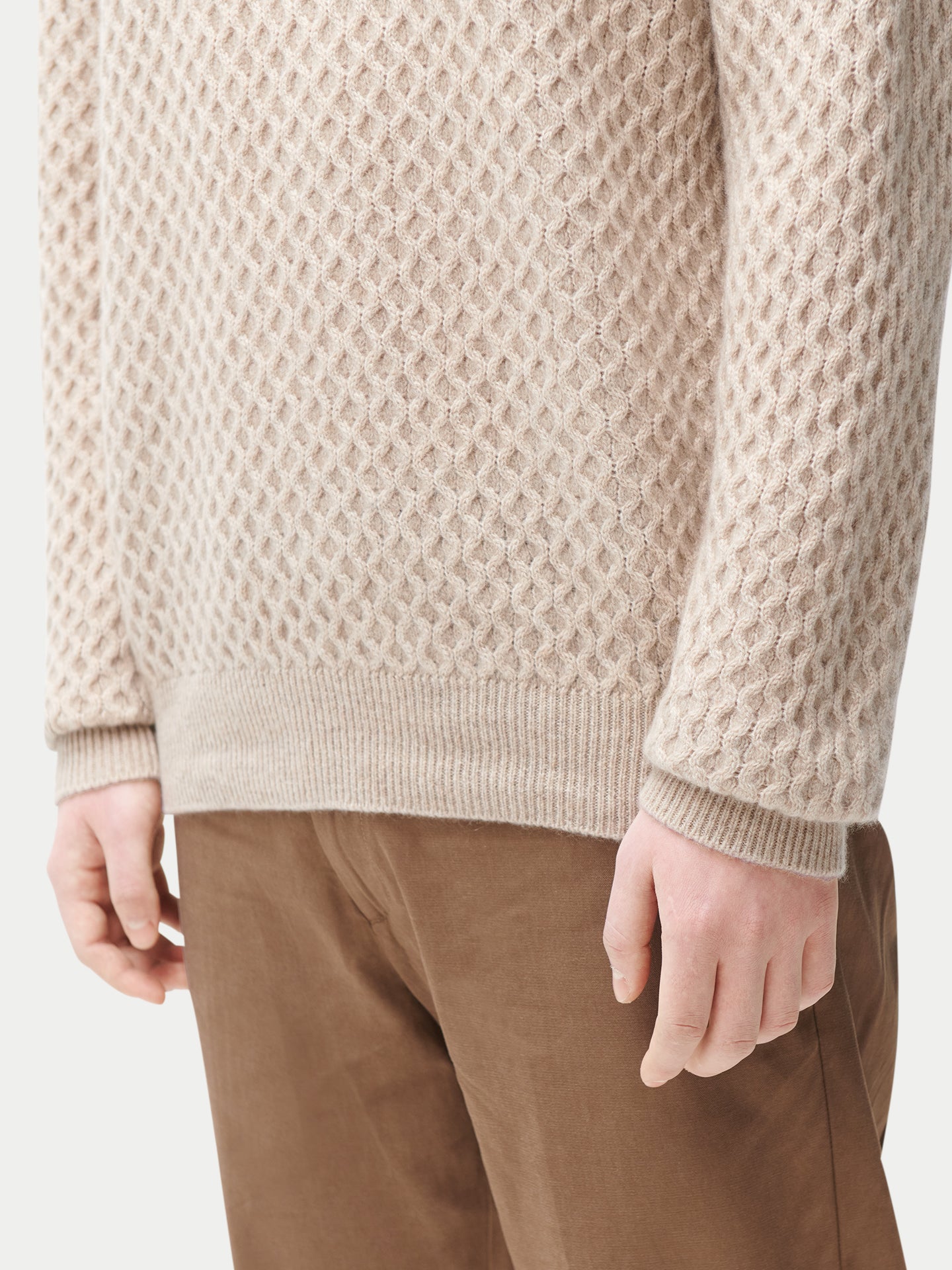 Zopfmuster Kaschmirpullover