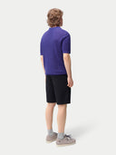 Poloshirt mit offenem Kragen aus Kaschmir-Seide Skipper Blue - Gobi Cashmere