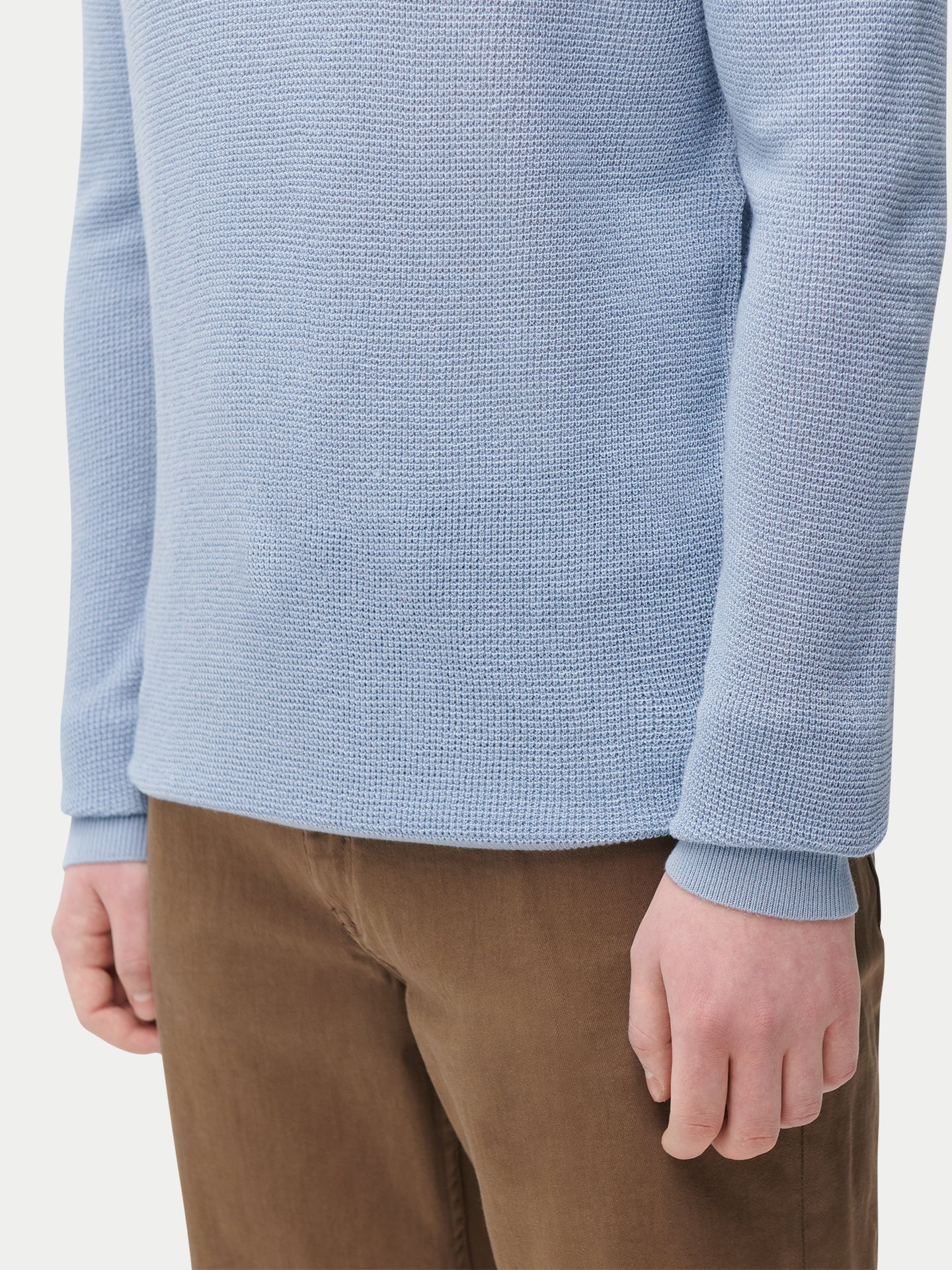 Leichter Pullover aus Kaschmir Seide