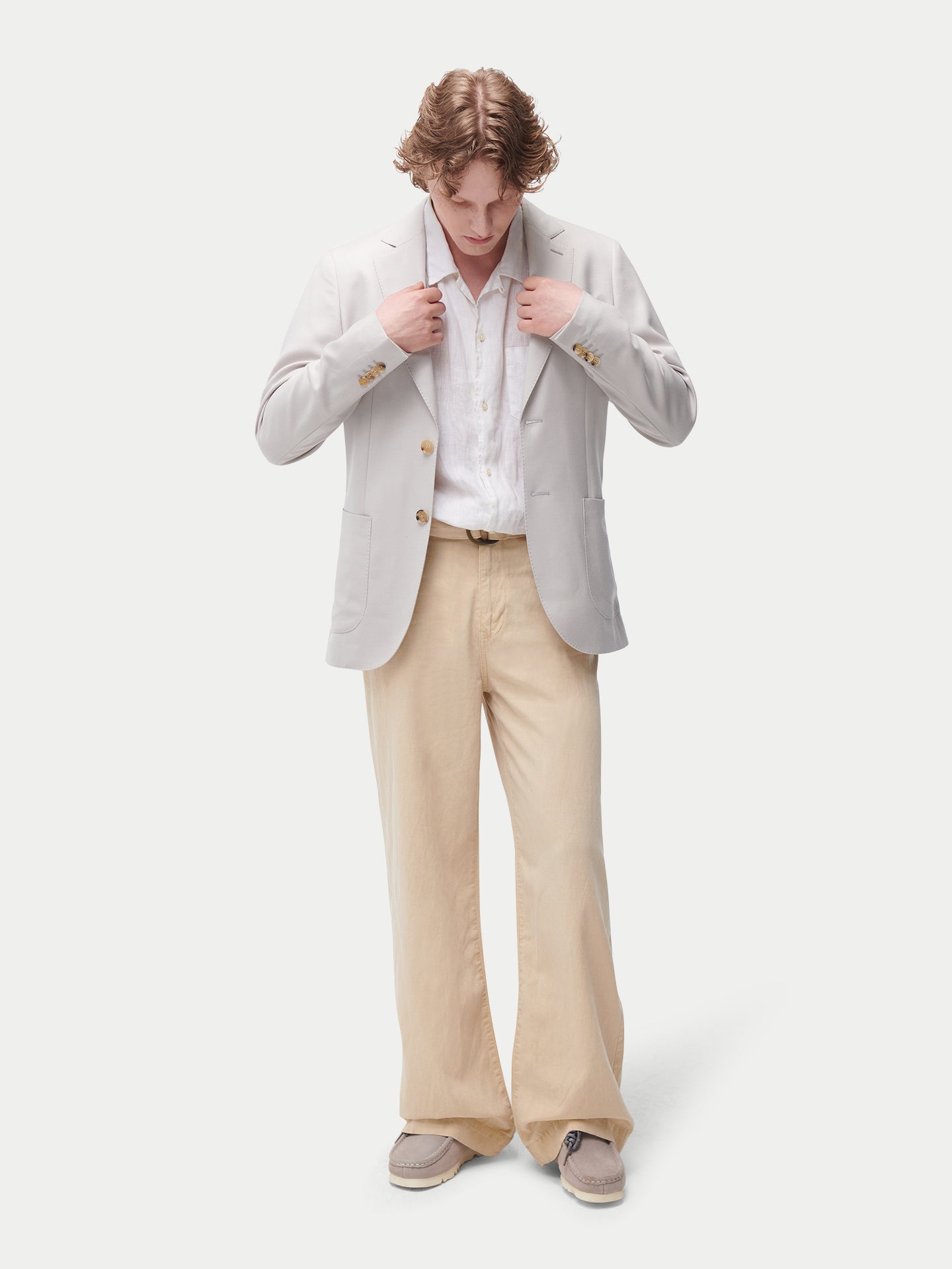 Einreihiger Herren-Blazer aus Kaschmir