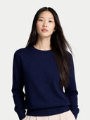 Damen Kaschmirpullover mit Rundhalsausschnitt