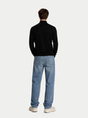 Herren Kaschmir-Seide Pullover mit Stehkragen