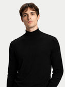 Herren Kaschmir-Seide Pullover mit Stehkragen