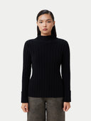 Kaschmir Pullover mit Umschlagmanschetten