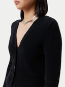 Kaschmir Strickjacke mit V-Ausschnitt schwarz - Gobi Cashmere