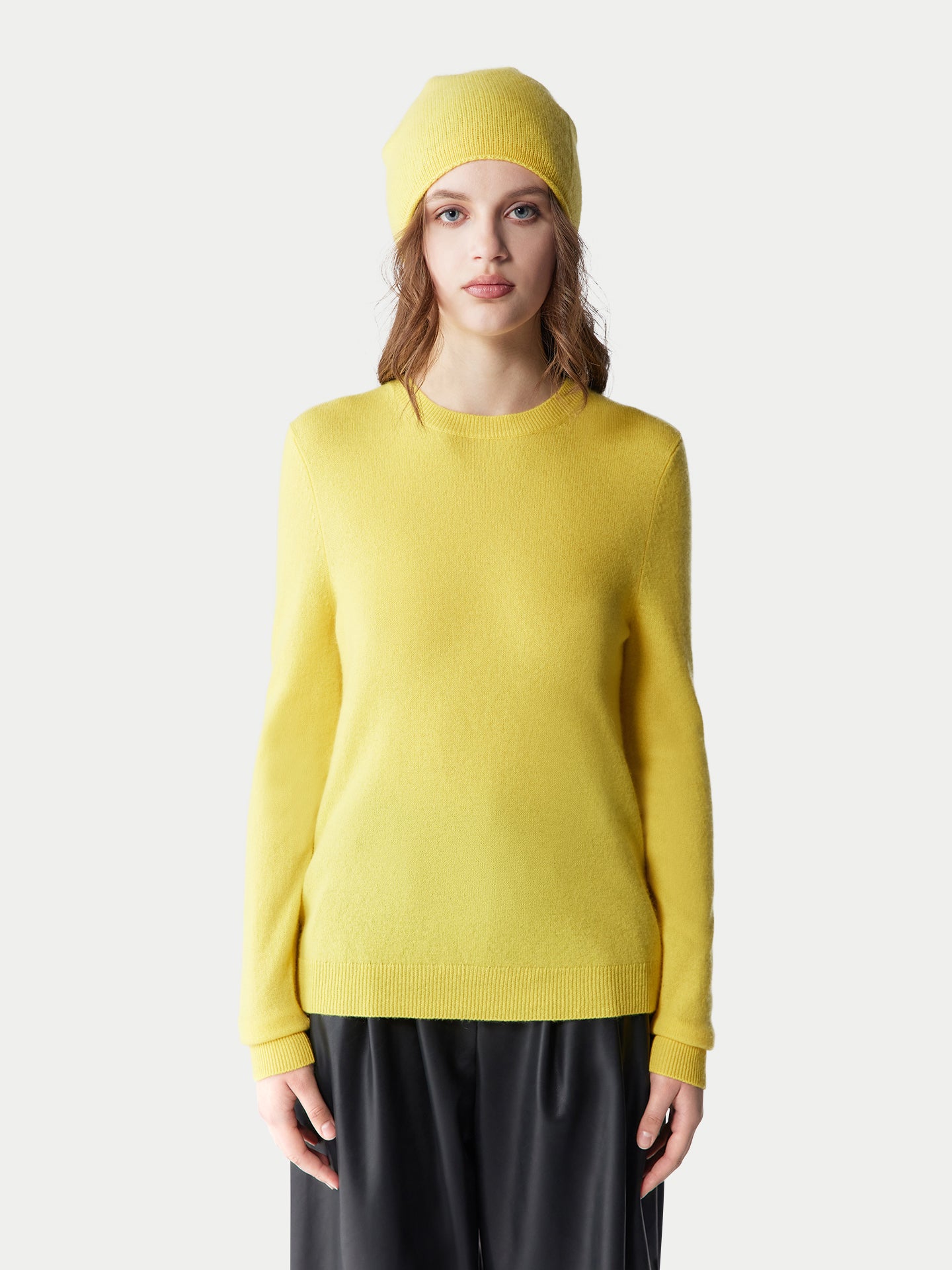 99€ Kaschmir-Set aus Pullover und Mütze