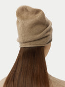 Naturfarbe 99€ Kaschmir Set Pullover & Mütze Taupe | GOBI Cashmere