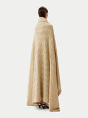 Kaschmir Decke Mit Zopfmuster Weiß - Gobi Cashmere