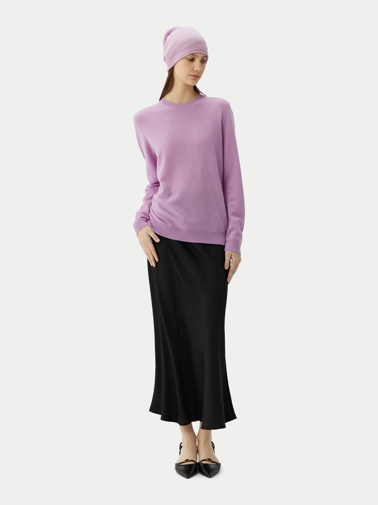 99€ Kaschmir-Set aus Pullover und Mütze
