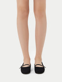 Mercerisierte Woll-Kaschmir-Strick-Ballerinas | GOBI Cashmere #color_schwarz