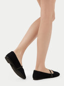 Mercerisierte Woll-Kaschmir-Strick-Ballerinas | GOBI Cashmere #color_schwarz