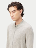 Herren Strickjacke mit Reißverschluss Dämmerung Blau | GOBI Cashmere #color_dammerung-blau