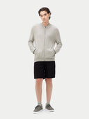Herren Strickjacke mit Reißverschluss Dämmerung Blau | GOBI Cashmere #color_dammerung-blau