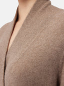 Langer Morgenmantel aus Kaschmir Taupe - Gobi Cashmere