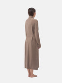 Langer Morgenmantel aus Kaschmir Taupe - Gobi Cashmere