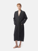 Herren-Morgenmantel aus Kaschmir Holzkohle - Gobi Cashmere