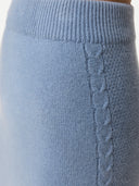 A-Linien Kaschmir-Strickrock Dusty Blue - Gobi Cashmere