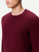 Herren Kaschmir-Pullover mit Rippenstrick Zinfandel - Gobi Cashmere