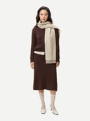 A-Linien Kaschmir-Strickrock Haute Red - Gobi Cashmere