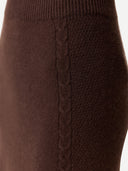 A-Linien Kaschmir-Strickrock Haute Red - Gobi Cashmere