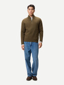 Herren Kaschmir-Pullover mit Reißverschluss | GOBI