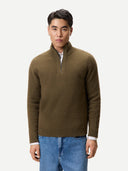 Herren Kaschmir-Pullover mit Reißverschluss | GOBI