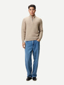 Herren Kaschmir-Pullover mit Reißverschluss | GOBI