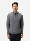 Herren Kaschmir-Pullover mit Reißverschluss | GOBI