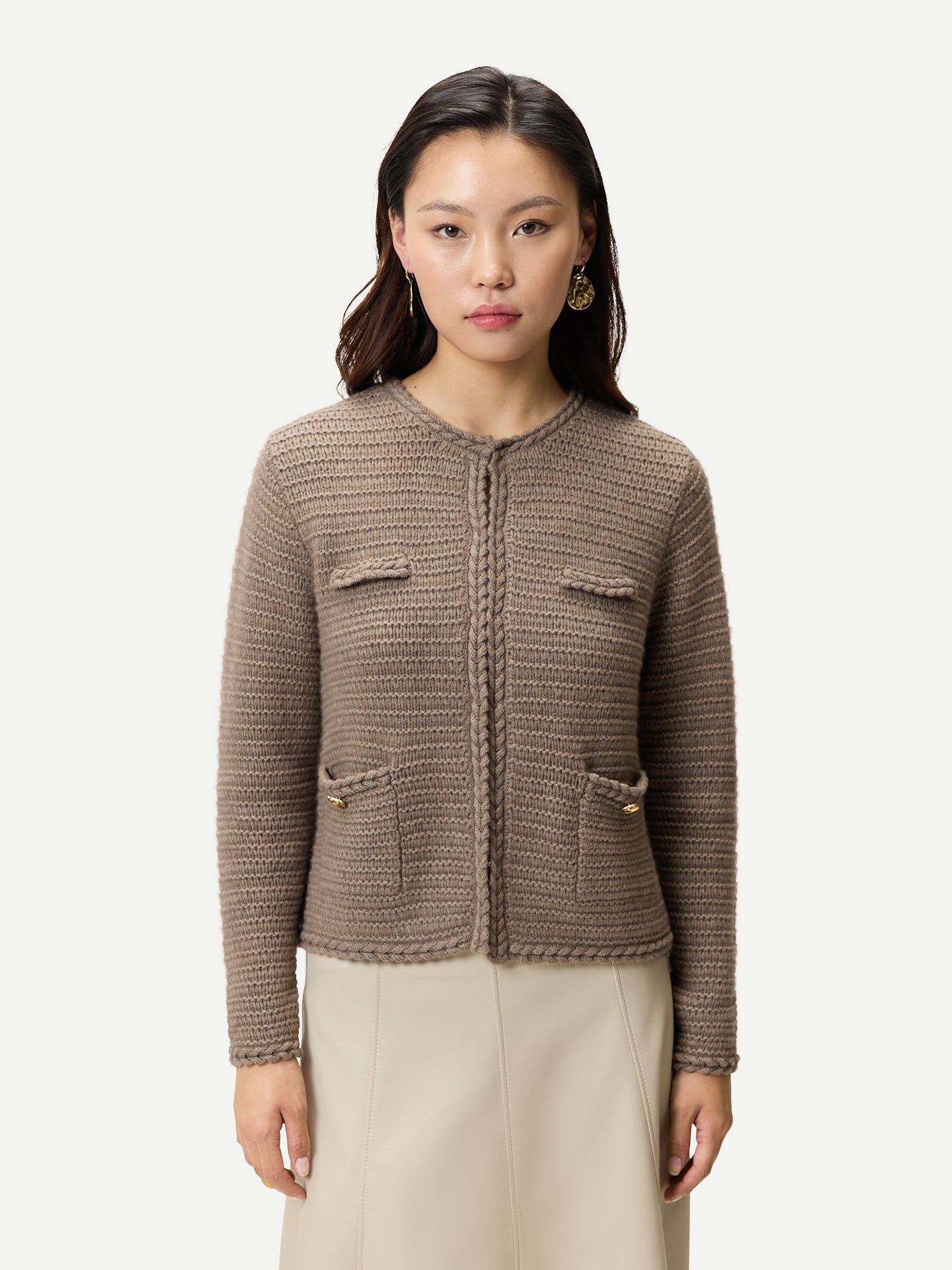 Damen Kaschmir-Cardigan im Jackenstil | GOBI Cashmere