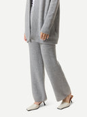 Weite Ajour-Strick Kaschmir-Hose für Damen | GOBI Cashmere