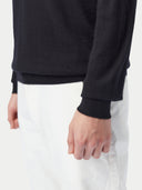 Herren Polohemd aus Kaschmir-Seide Schwarz - Gobi Cashmere