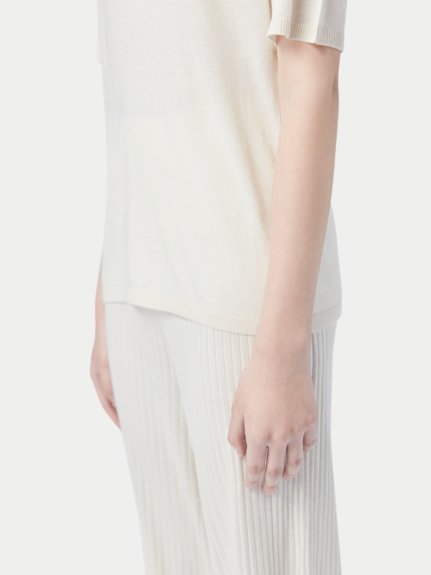 Polo-Shirt aus Seide-Kaschmir