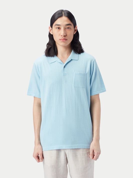 Poloshirt aus Baumwoll-Seiden-Kaschmir-Mischung