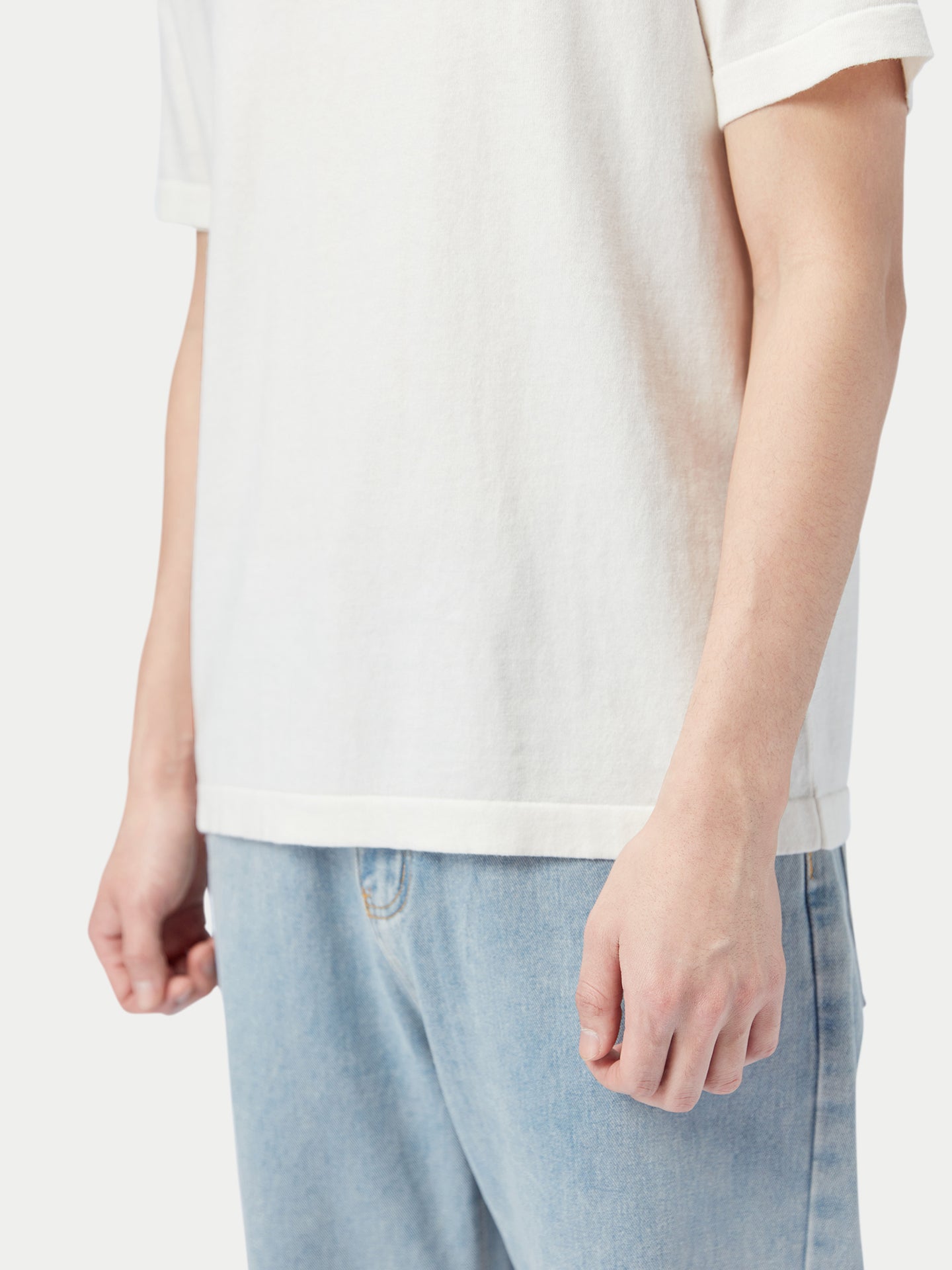 T-Shirt aus Baumwoll-Seiden-Kaschmir-Mischung