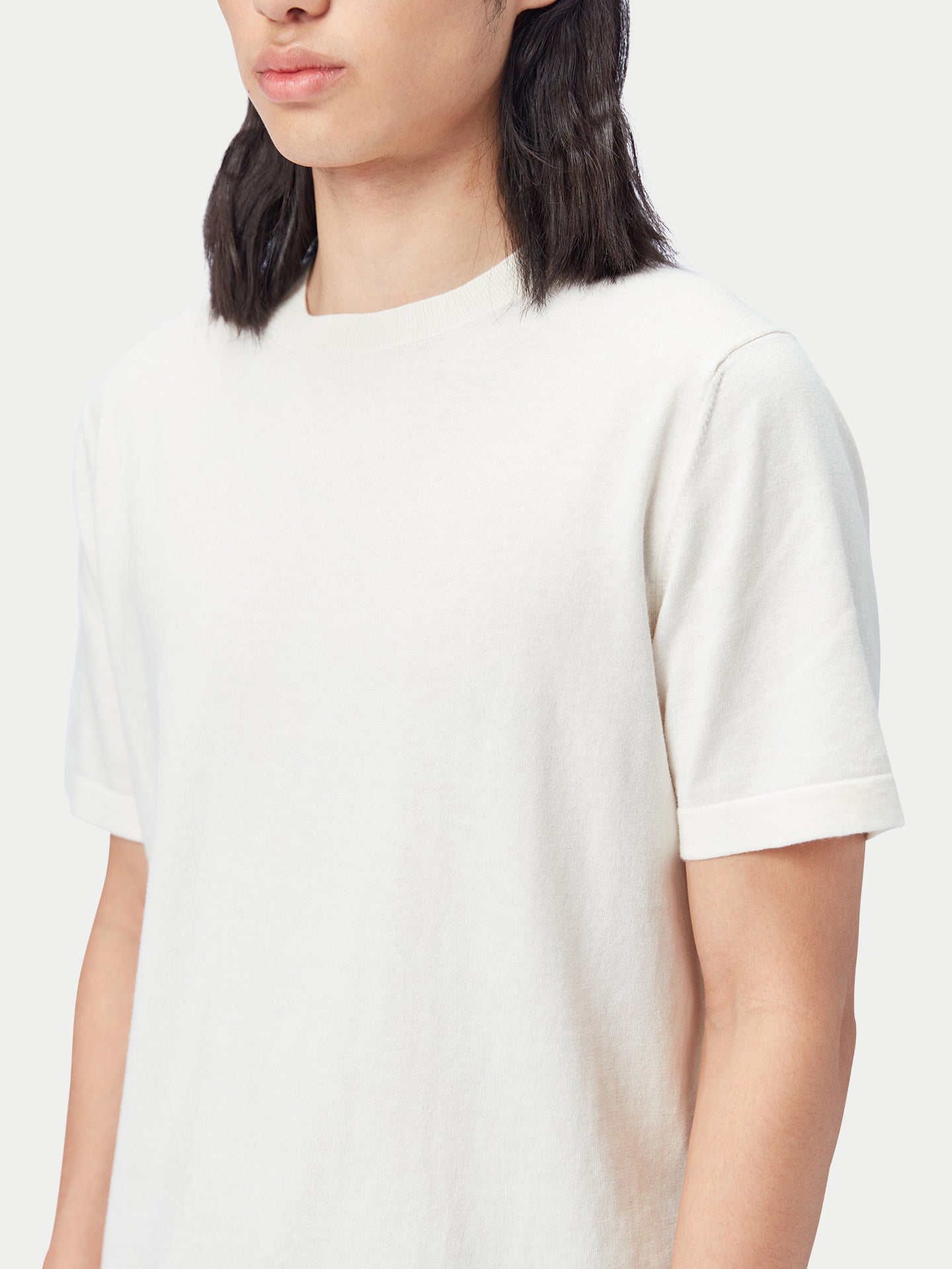 T-Shirt aus Baumwoll-Seiden-Kaschmir-Mischung